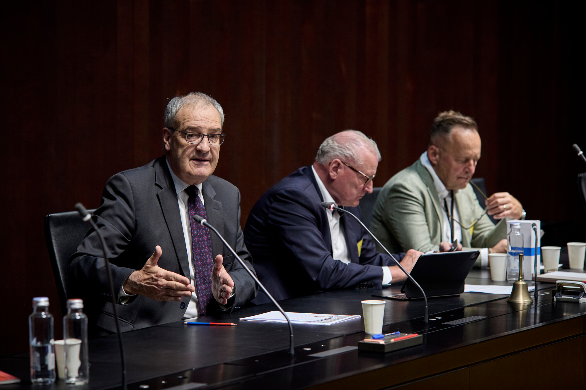 Guy Parmelin speaking at the Federal Council